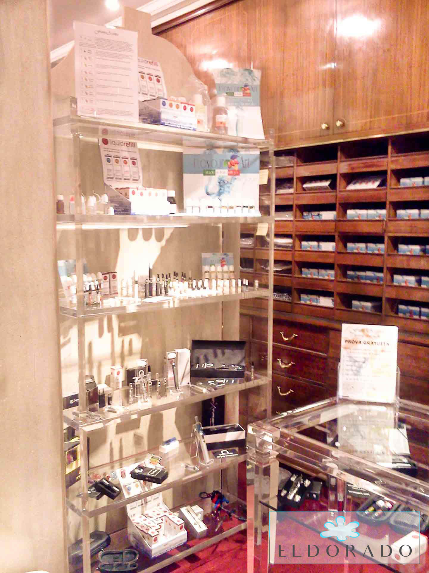 Libreria in plexiglass BLOCCO25 cm 90 x 30 h 180
